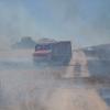 Un incendio amenaza una barriada de Badajoz