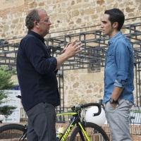 Monago y Alberto Contador se encuentran en Plasencia