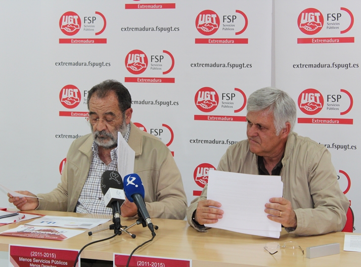 UGT: “La Legislatura - Monago deja menos servicios y derechos y más paro y deuda”
