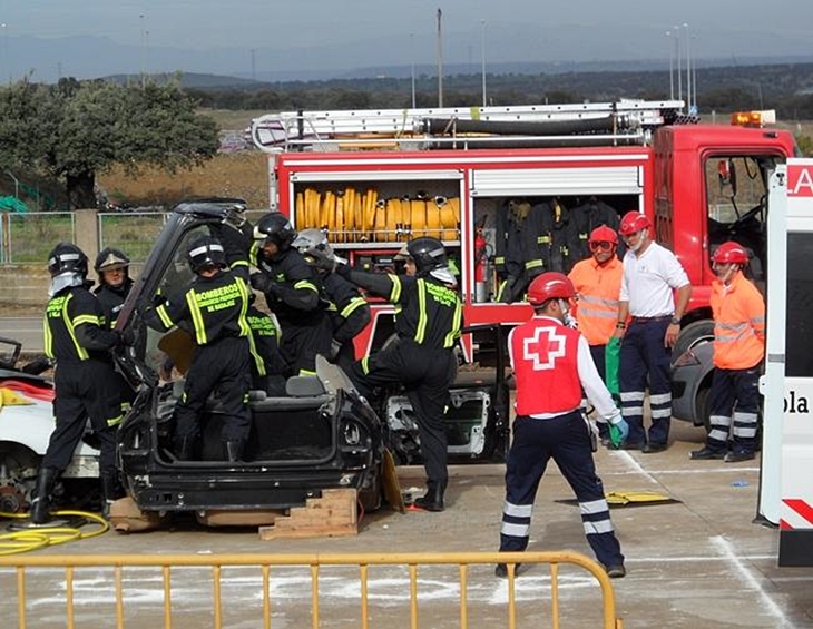 Bomberos de Badajoz participarán en Portugal en un Encuentro de Rescate en Accidentes de Tráfico