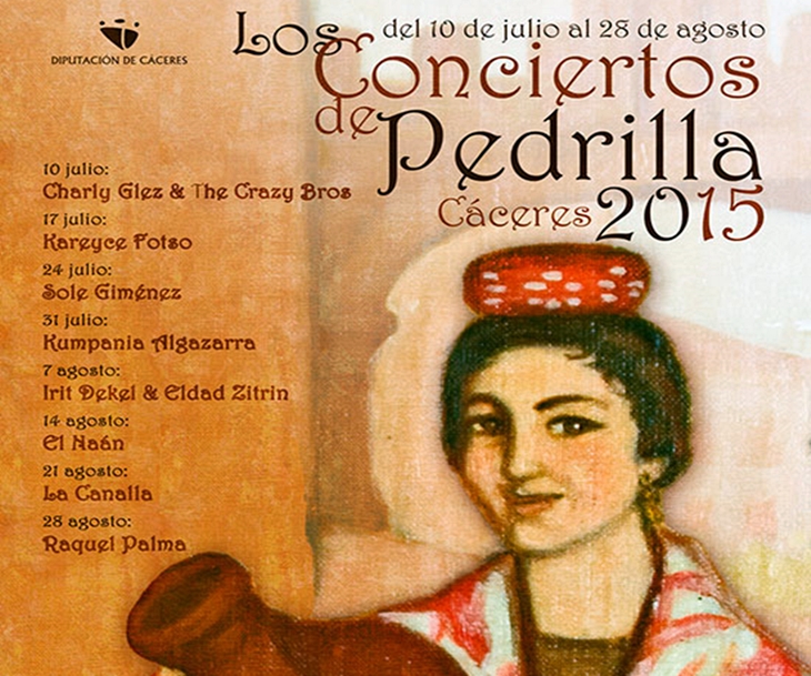 &#39;Los Conciertos de Pedrilla&#39; ofrecerán 8 actuaciones del 10 de julio al 28 de agosto