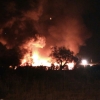 Incendio de grandes dimensiones en una fábrica de corcho sanvicenteña