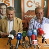 Las imágenes del pacto entre PP y C&#39;s para la Alcaldía de Badajoz