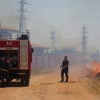 Incendio en las inmediaciones de la casa de Monago en Badajoz