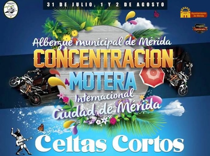 Una concentración motera en Mérida, atrae a la banda musical &#39;Celtas Cortos&#39;