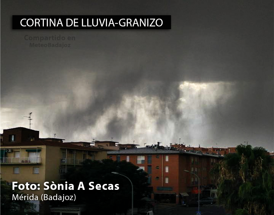 Las mejores imágenes de las tormentas en Extremadura el viernes 17 de julio