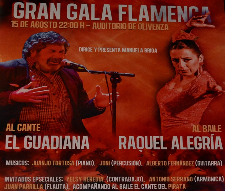 Olivenza acogerá en agosto una gran Gala Flamenca