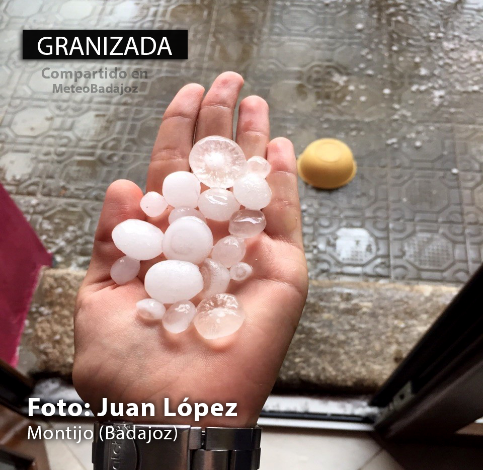 Las mejores imágenes de las tormentas en Extremadura el viernes 17 de julio