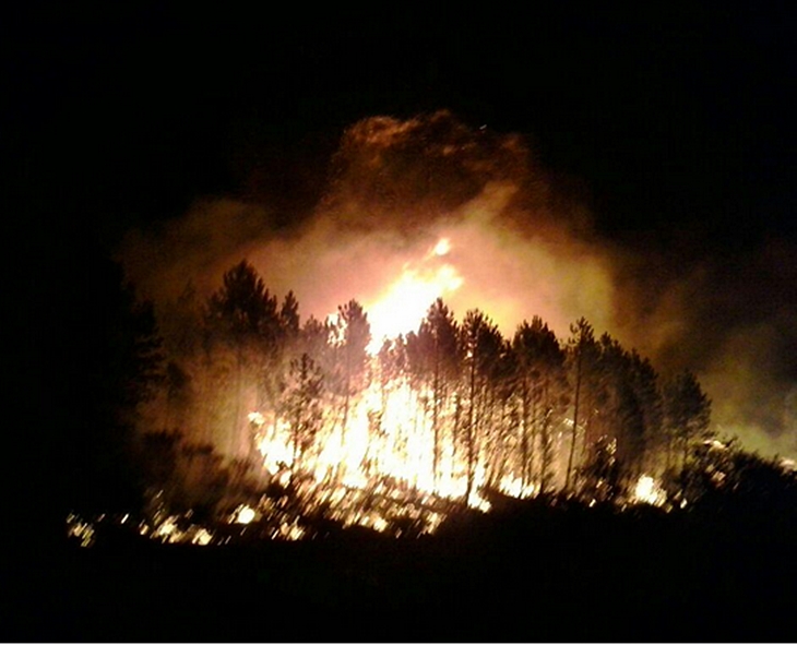 Dan por controlado el nuevo incendio ocurrido en Sierra de Gata (Cáceres)