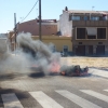 Arden varios contenedores en Badajoz