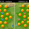 Previsión meteorológica para Extremadura. Días 11, 12 y 13 de julio