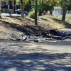 Arden varios contenedores en Badajoz