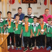 Rodríguez Osuna recibe a los alumnos de las Escuelas municipales de gimnasia artística