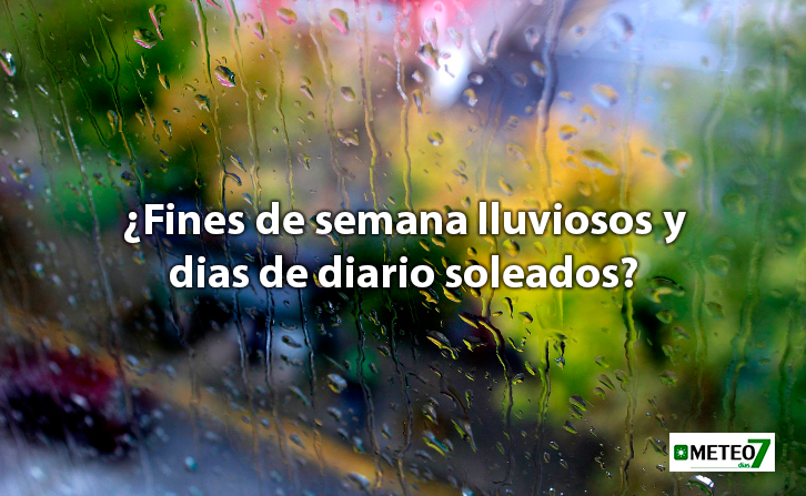 ¿Es cierto que llueve más los fines de semana que entre semana?