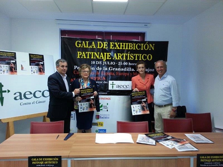 Exhibición de patinaje artístico a favor de la lucha contra el cáncer