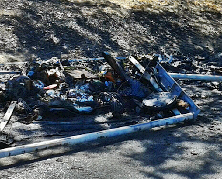 Arden varios contenedores en Badajoz