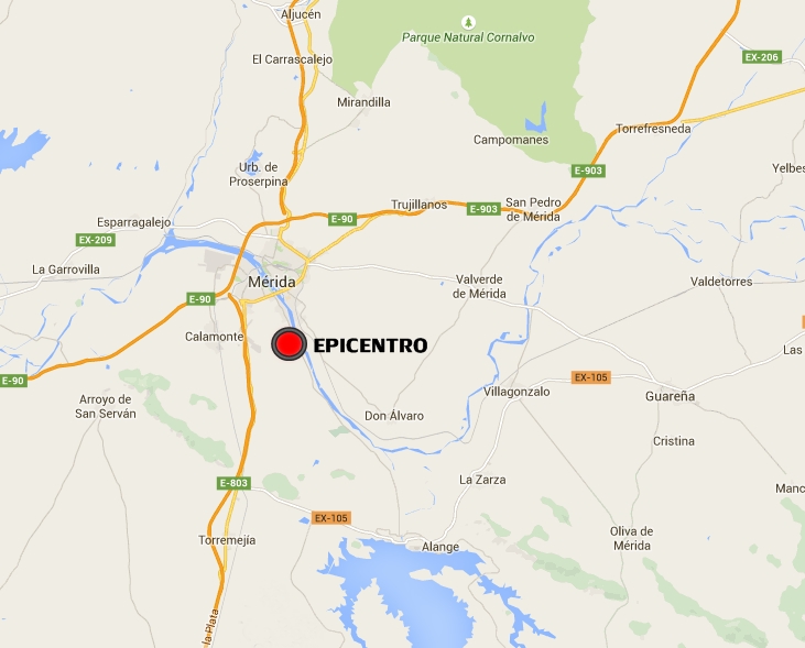 Un terremoto de 2,4º se deja sentir en Mérida
