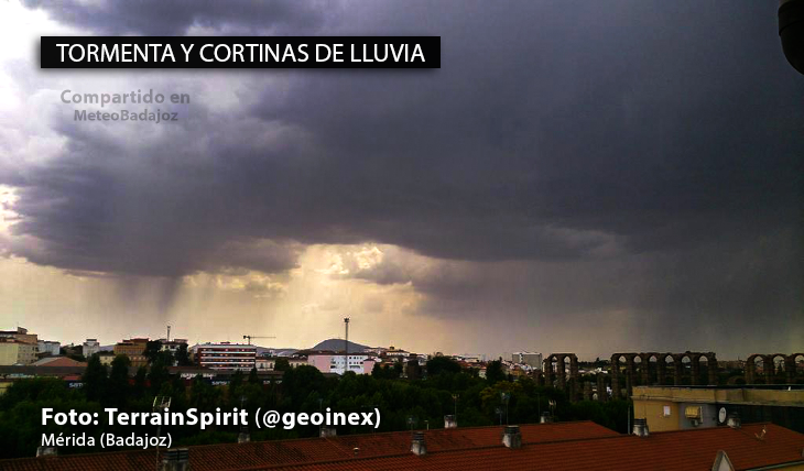 Las mejores imágenes de las tormentas en Extremadura el viernes 17 de julio