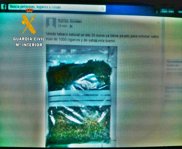 Intervienen un kilo de picadura de tabaco natural preparado para su venta ilegal