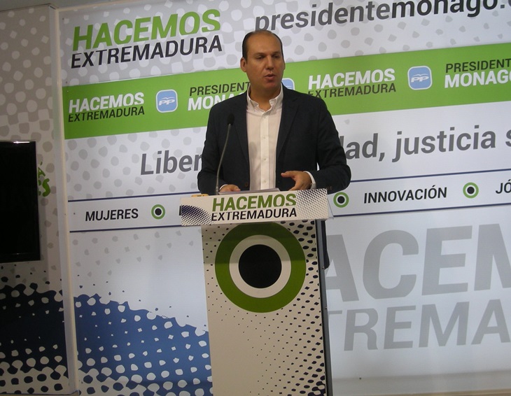 El PP señala que los primeros 30 días del Gobierno de Vara han sido de “mucho llanto y cero soluciones”