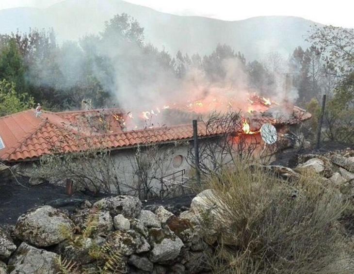 Las desgarradoras imágenes del incendio de Sierra de Gata