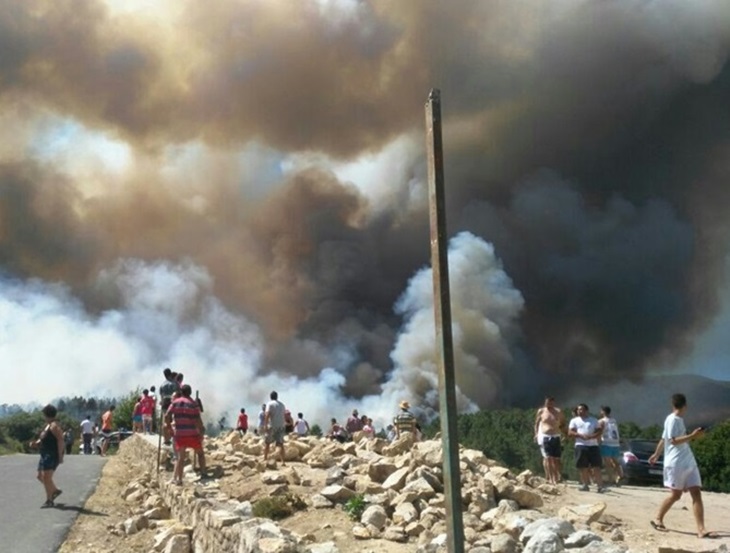 Las desgarradoras imágenes del incendio de Sierra de Gata