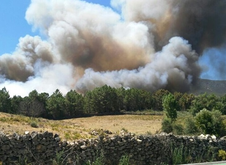 Las desgarradoras imágenes del incendio de Sierra de Gata