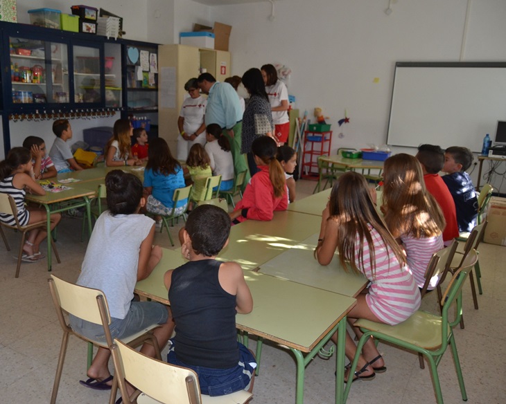18 niños y niñas participan en los espacios educativos saludables