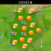 Previsión meteorológica para Extremadura. Días 5, 6 y 7 de agosto