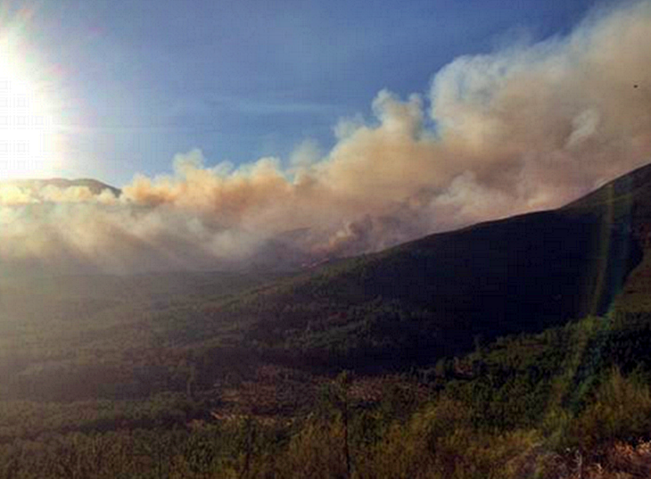 C’s Cáceres se solidariza con los afectados en el incendio de Sierra de Gata