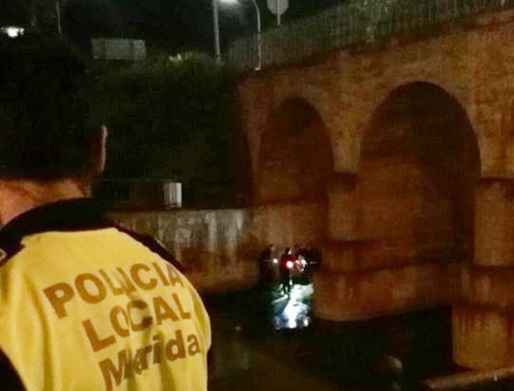 Encontrado ebrio y con síntomas de hipotermia en el río Albarregas
