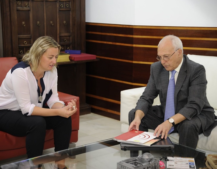 Blanca Martín se reúne con el presidente de la Asociación de Amigos del Ferrocarril