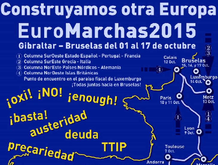 Las &#39;Euromarchas&#39; serán presentadas en Mérida antes de partir hacia Bruselas