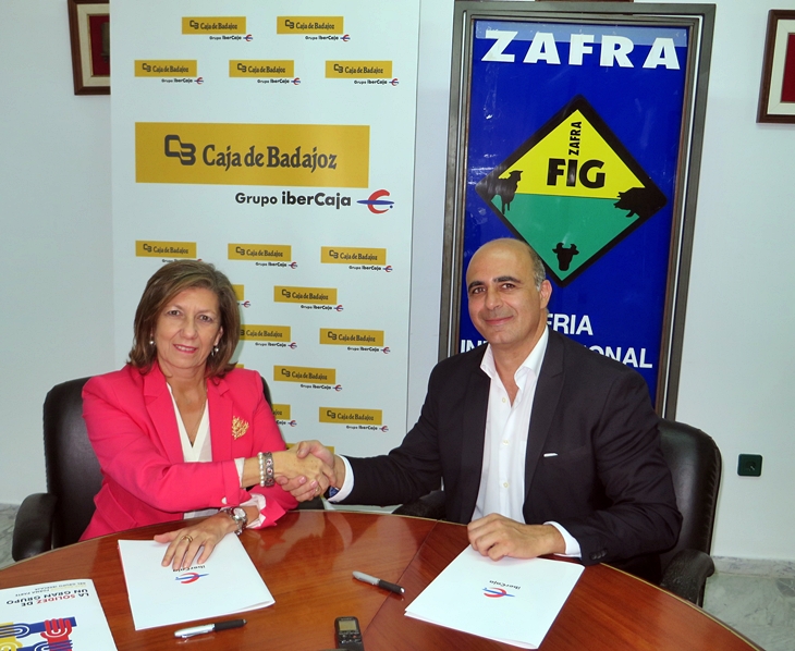 Caja Badajoz y Feria de Zafra renuevan el convenio de colaboración