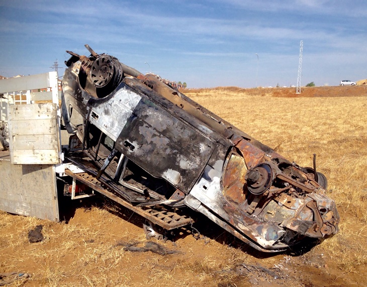 Preocupación en Suerte de Saavedra por la quema de varios coches