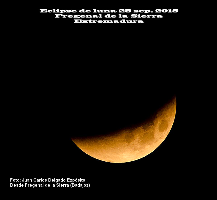 Así se ha visto el eclipse total de Luna en Extremadura