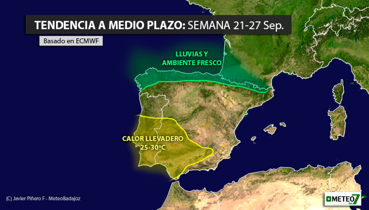 Anticiclón para lo que queda de septiembre, pero interesante tendencia para inicios de octubre