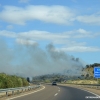 El viento intensifica un incendio cercano a Cerro Gordo (Badajoz)