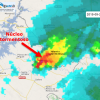 Una tormenta deja 45 litros/m2 de lluvia y granizo en Valencia del Mombuey (Badajoz)