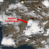 Una tormenta deja 45 litros/m2 de lluvia y granizo en Valencia del Mombuey (Badajoz)
