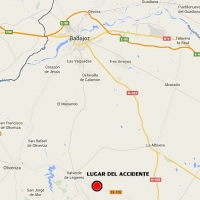 Herido grave en un accidente en Valverde de Leganés (Badajoz)