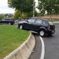 Accidente con daños materiales como consecuencia de las primeras lluvias