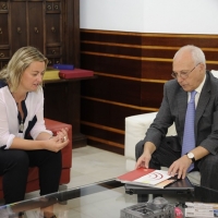 Blanca Martín se reúne con el presidente de la Asociación de Amigos del Ferrocarril
