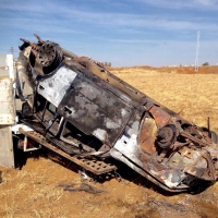 Preocupación en Suerte de Saavedra por la quema de varios coches