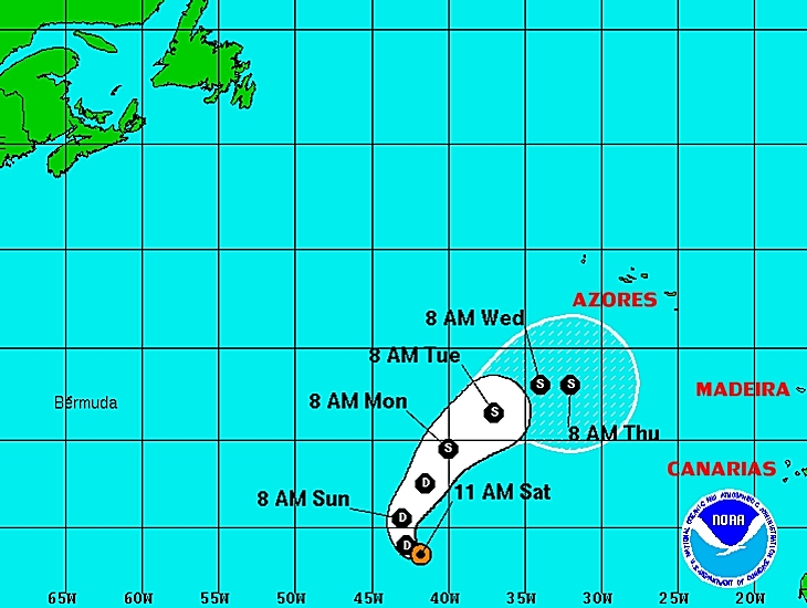 El huracán ‘Fred’ podría acercarse a España la próxima semana