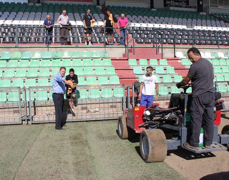 El Romano se prepara para el partido Mérida-Betis