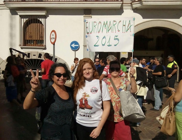 Varios diputados de Podemos participan en las Euromarchas