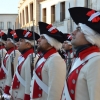 Retreta militar por el casco antiguo con motivo de la Fiesta Nacional