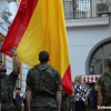 Retreta militar por el casco antiguo con motivo de la Fiesta Nacional