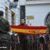 Retreta militar por el casco antiguo con motivo de la Fiesta Nacional